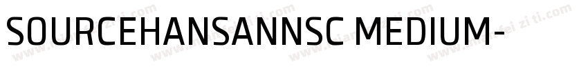 SOURCEHANSANNSC MEDIUM字体转换